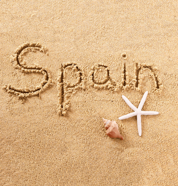 Spain Beach Sand Sign