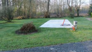 Mobile home park in Chef Boutonne, France near to the town of La Rochelle