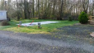 Mobile home park in the Deux-Sèvres department in the Nouvelle-Aquitaine region in western France.Mobile home park in Chef Boutonne, France near to the town of La Rochelle