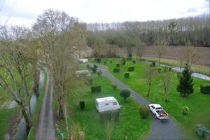 Mobile home park in Chef Boutonne, France near to the town of La Rochelle