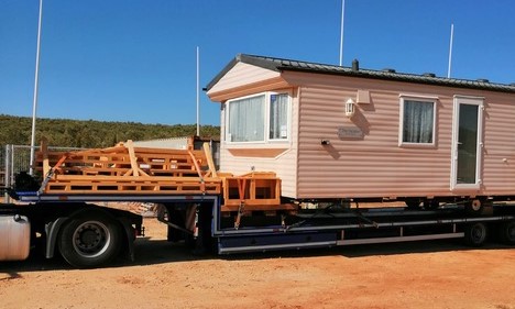 Relocation Of Mobile Home To El Rocio Caravans In The Sun