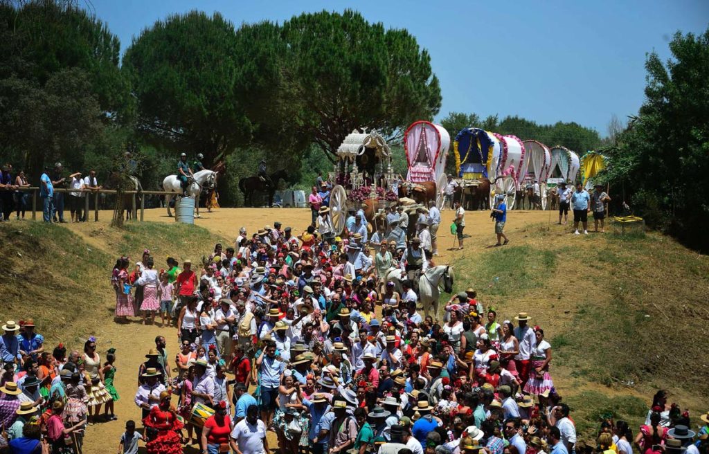 TOPSHOT SPAIN RELIGION PILGRIMAGE ROCIO