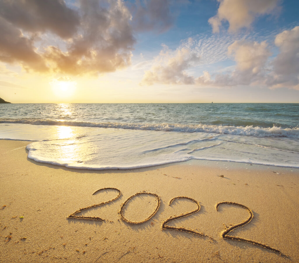 2022 Year On The Sea Shore During Sunset static caravan holiday