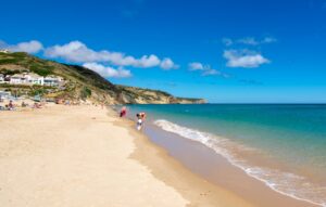 Beautiful Beach Coast Algarve Region Portugal