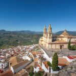 Aerial View Of Olvera With Church Of Nuestra Senora De La Encarnacion Olvera, Andalusia, Spain