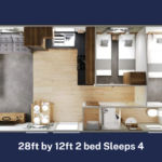 Willerby Ellerton 2024 28ft By 12ft 2 Bed Floorplan