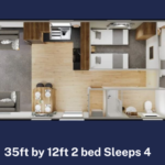 Willerby Ellerton 2024 35ft By 12ft 2 Bed Floorplan