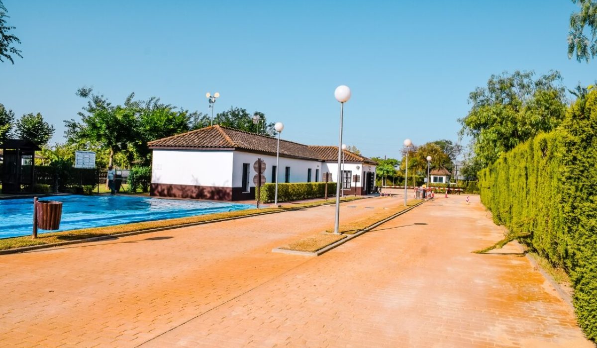 Mobile home park in El Rocio, Spain near Matalascañas