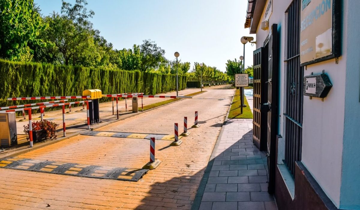 Mobile home park in El Rocio, Spain near Matalascañas