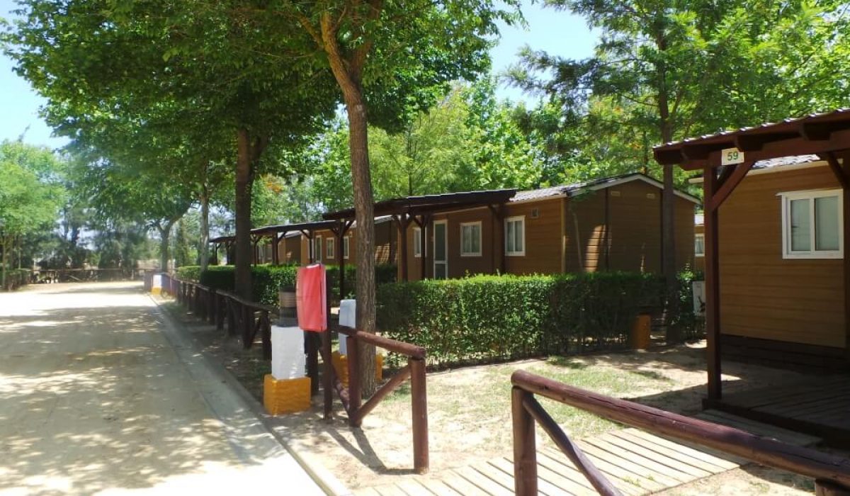Mobile home park in El Rocio, Spain near Matalascañas