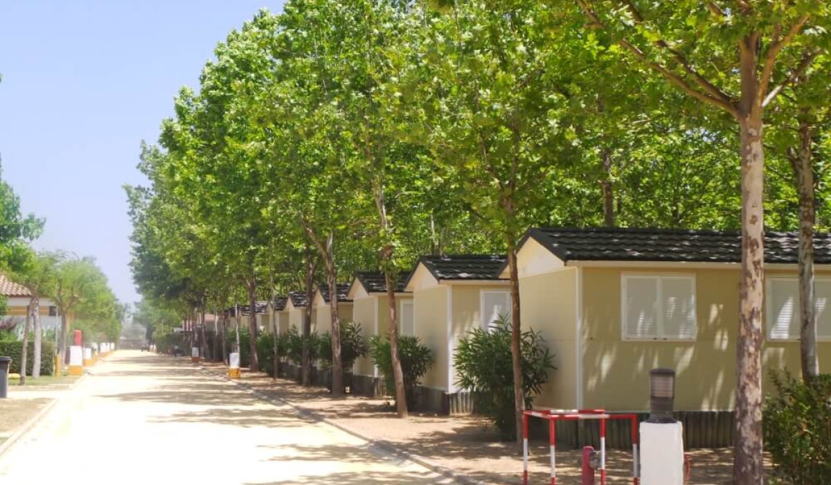 Mobile home park in El Rocio, Spain near Matalascañas