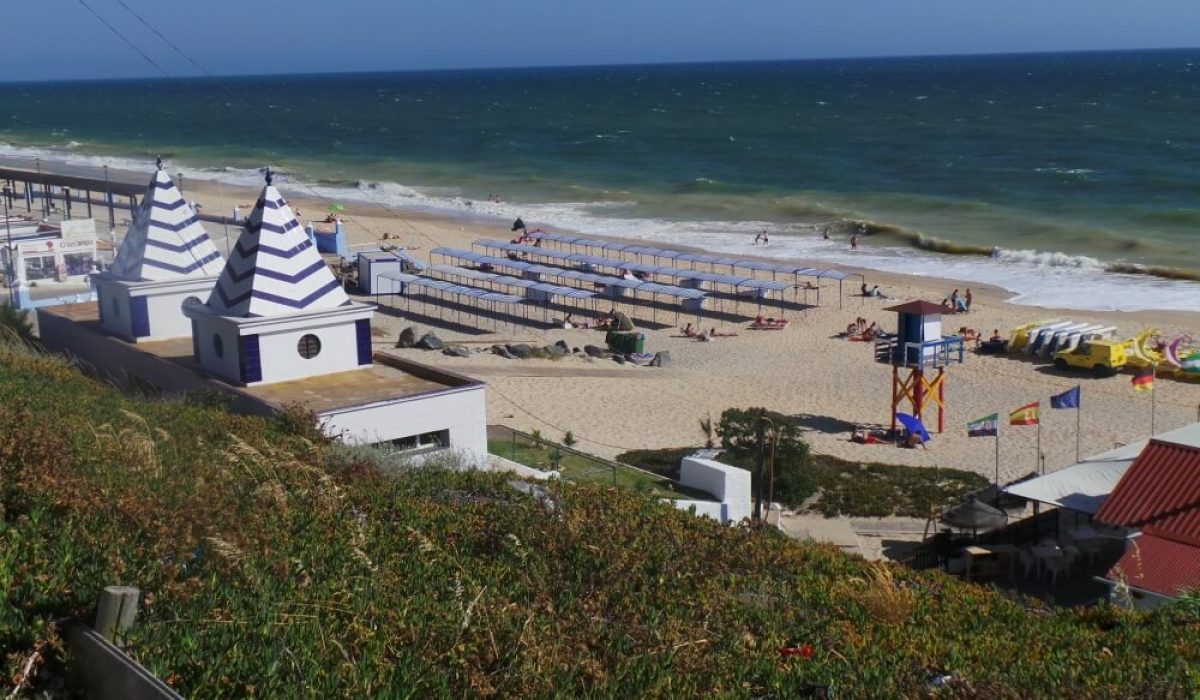 Mobile home park in El Rocio, Spain near Matalascañas