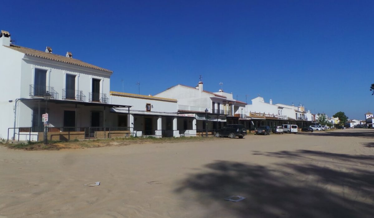 Mobile home park in El Rocio, Spain near Matalascañas