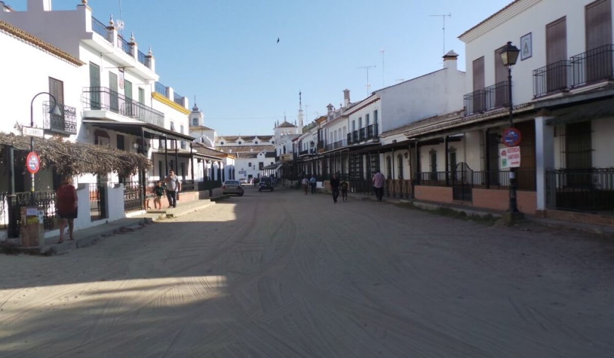 Mobile home park in El Rocio, Spain near Matalascañas