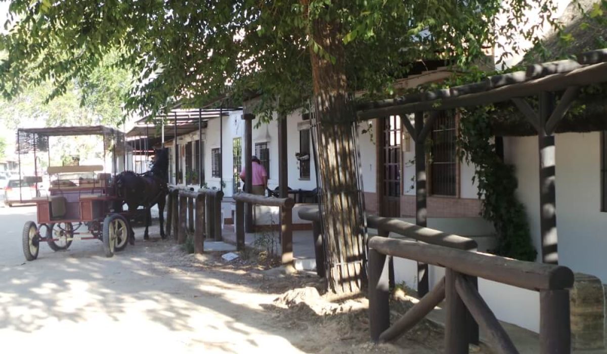 Mobile home park in El Rocio, Spain near Matalascañas
