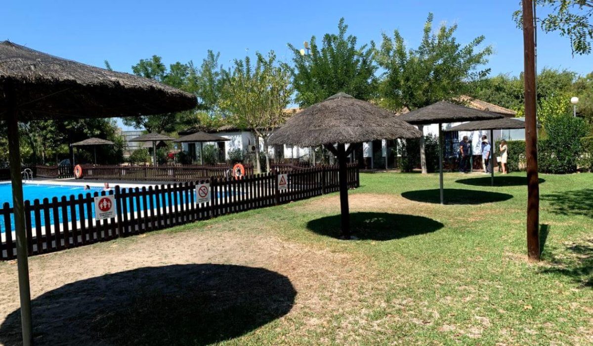 Mobile home park in El Rocio, Spain near Matalascañas