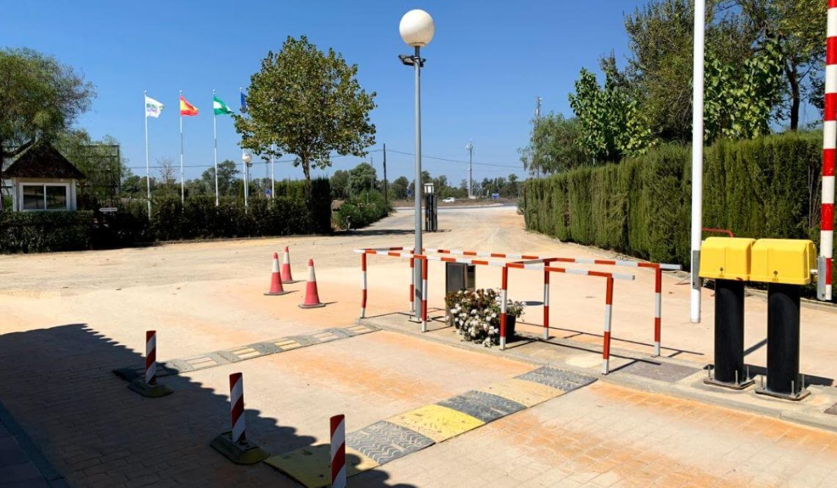 Mobile home park in El Rocio, Spain near Matalascañas