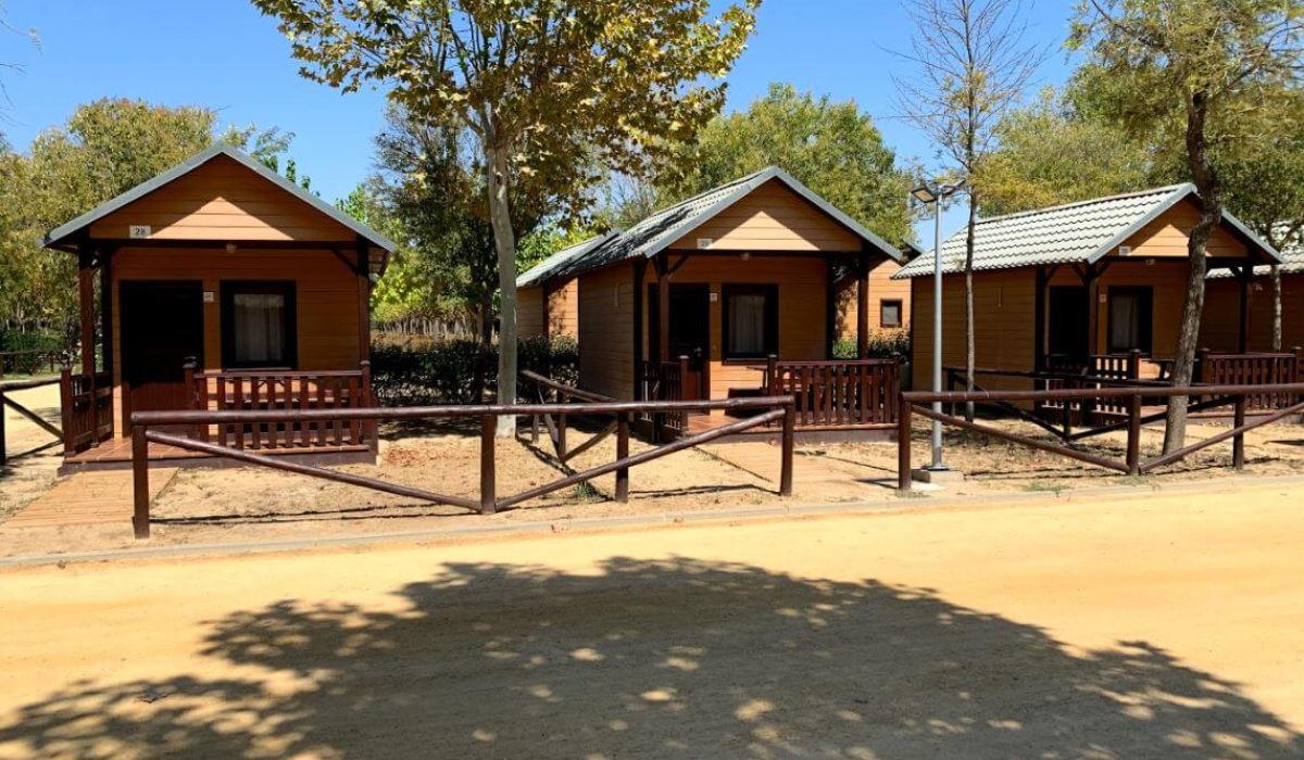Mobile home park in El Rocio, Spain near Matalascañas