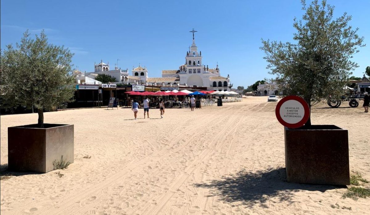 Mobile home park in El Rocio, Spain near Matalascañas