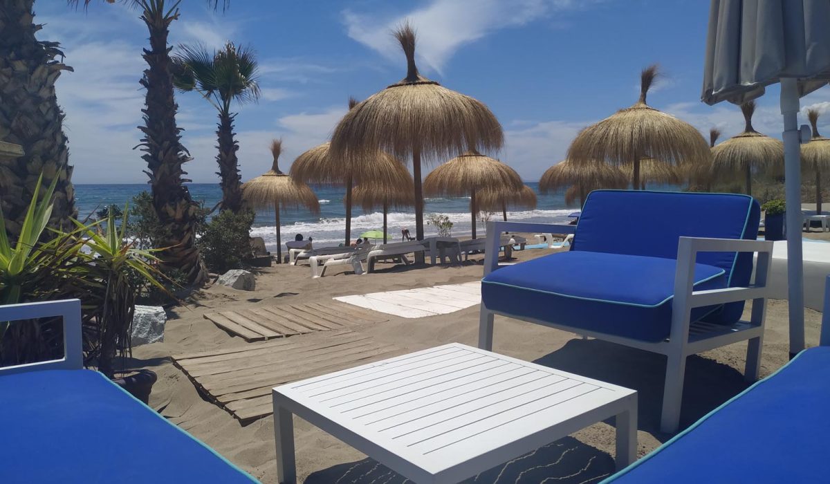 Seating Area Local Beach Marbella Buganvilla